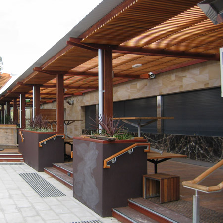 Hardwood pergola